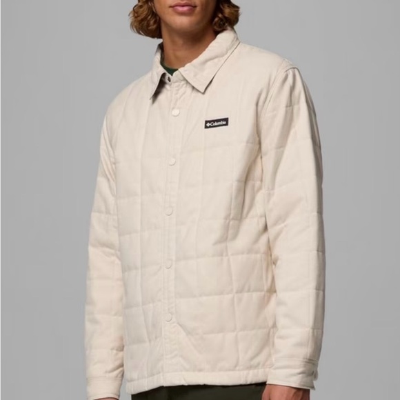 Columbia Other - Columbia Men's Quilted Shirt Jacket in Cream
